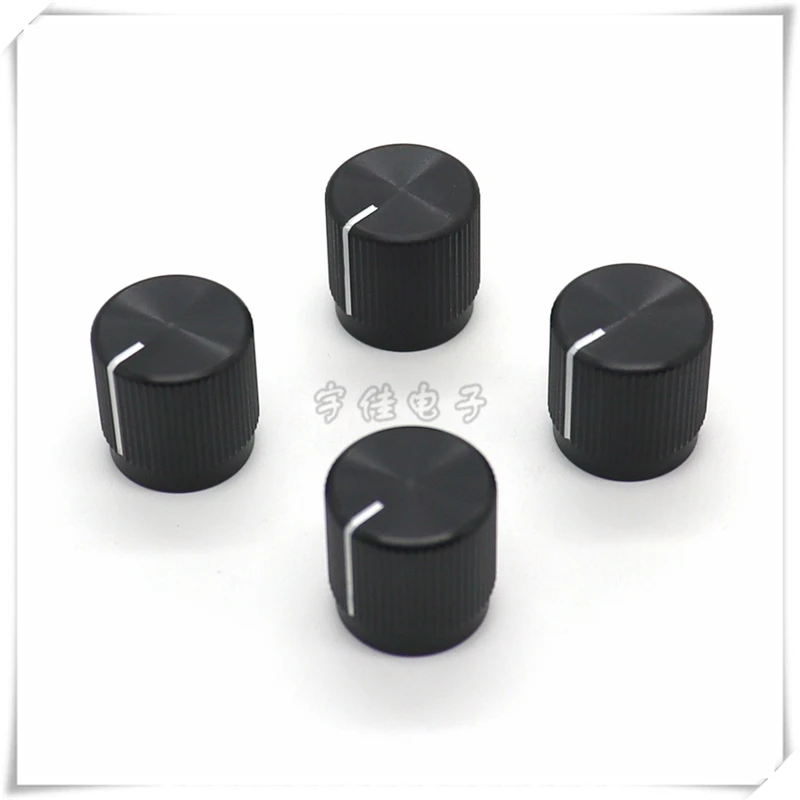 1PCS 15×15MM Aluminum Alloy Knob Cap Potentiometer Knob Cap Coding Switch Knob Cap Full Aluminum Round Hole 6MM