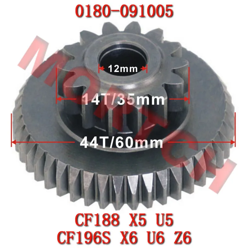 

Двойная шестерня 35258 1BE-15512-00 для Linhai ATV 500D 500-D M550 EFI M550L