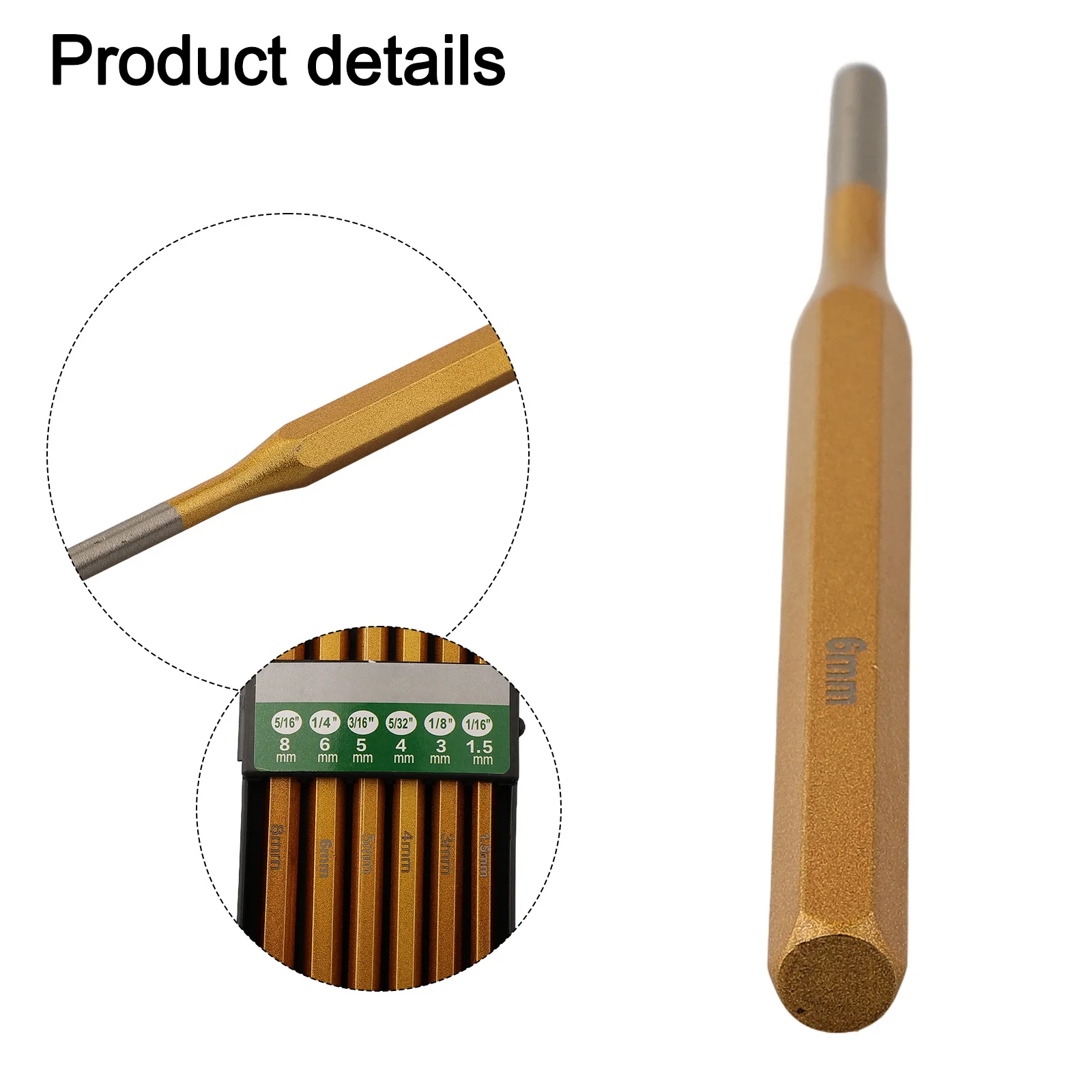 Alloy Steel Tools Chisel Set For Construction Work 1 16inch Chisel For Stone Work Geological Survey Tools Long-lasting Usage