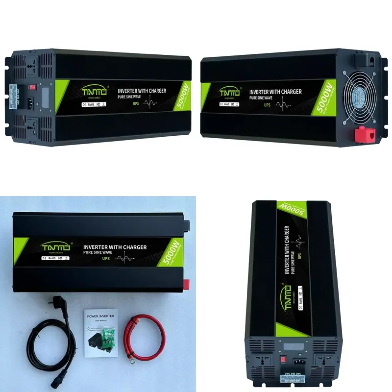 Tianmo UPS Power Inverter 5kw 12v Converter To 230v Pure Sine Wave Inverter 5000w With Battery Charger
