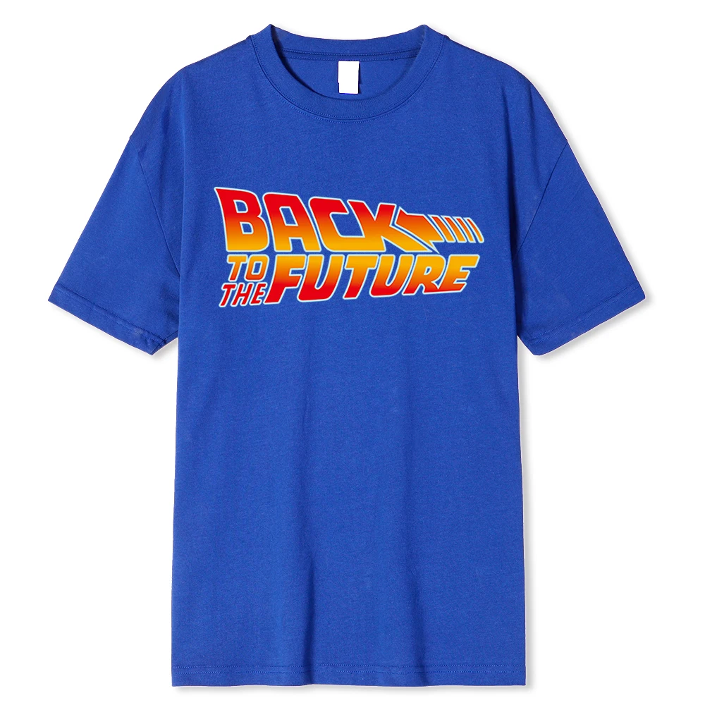 Back To The Future Tshirt Cotton T Shirt For Men Summer Short Sleeve T Shirts Movie Hip Hop Tee Tops Streetwear T-shirts XXXL