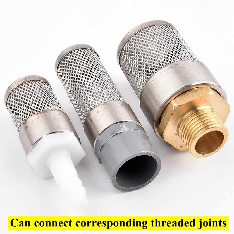 304 Stainless Steel Mesh Filter Aquarium Fish Tank Filter Garden Irrigation Impurity Filter Water Cleaning Mesh Metal Filter