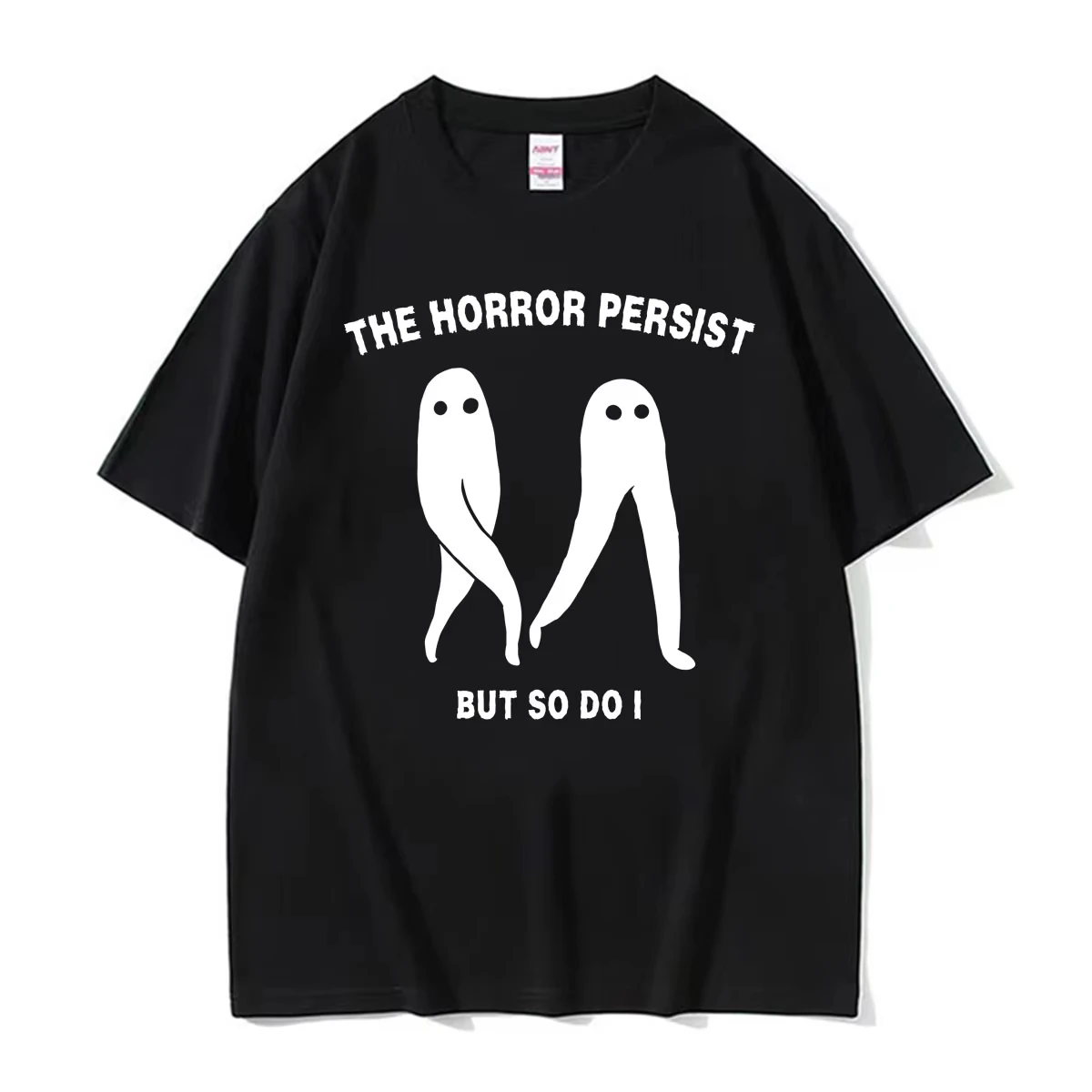 Les horreurs persistent, mais moi aussi - Fresno Nightcrawler - T-shirt drôle pour hommes et femmes - T-shirt graphique esthétique vintage - Streetwear