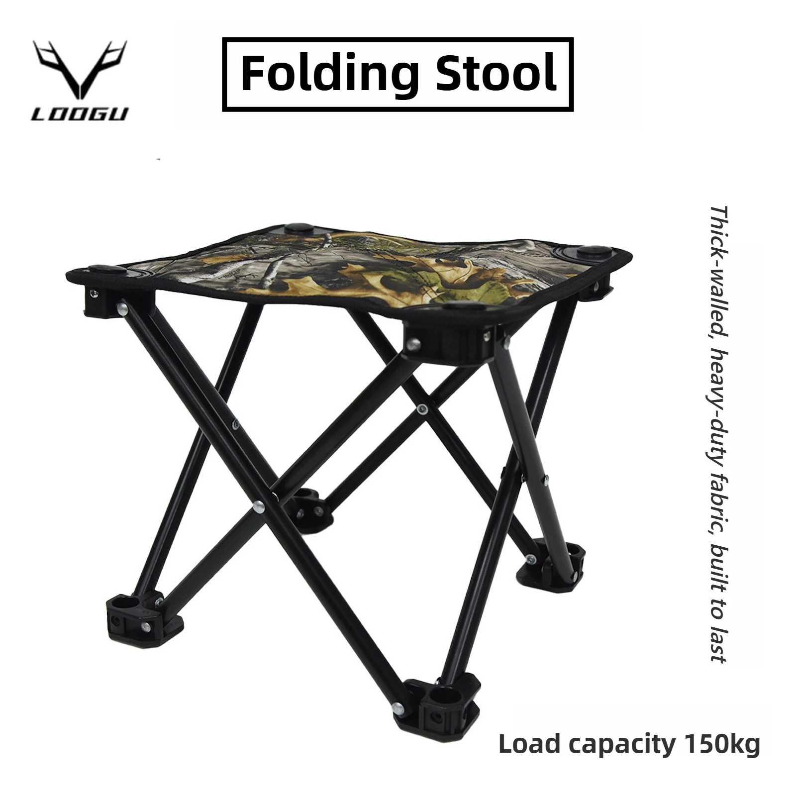 

Камуфляжный складной стул для охоты LOOGU — легкий портативный табурет для кемпинга, рыбалки и подставки для деревьев с сумкой для переноски