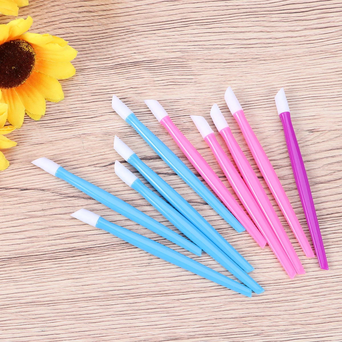 10 Pcs Dead Skin Pusher Cuticle Pushers Tipped Manicure Tools Stickers Putter Nail