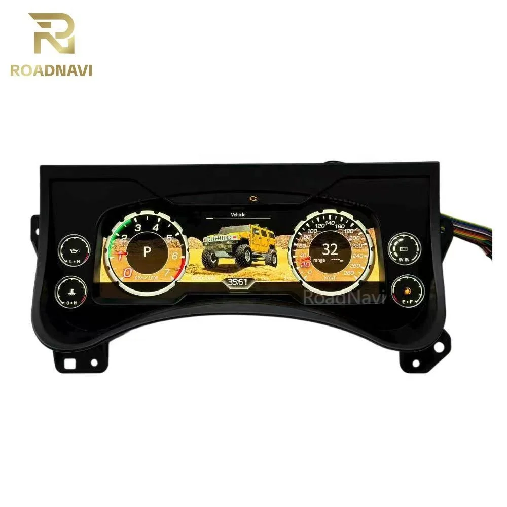 

Автомобильный приборный дисплей RoadNavi OEM для Hummer H2 2003-2009: ЖК-панель приборов с одометром и информационной панелью AR