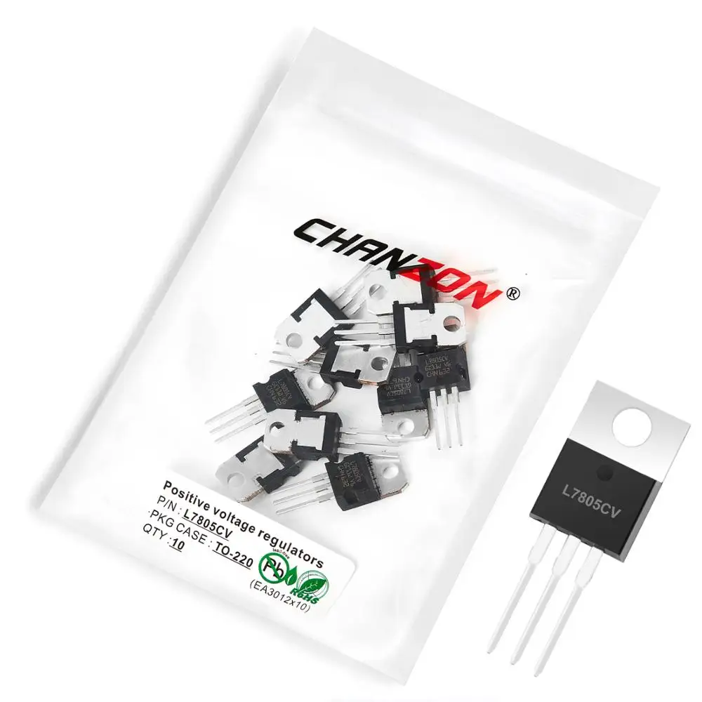 10Pcs L7805CV TO-22…