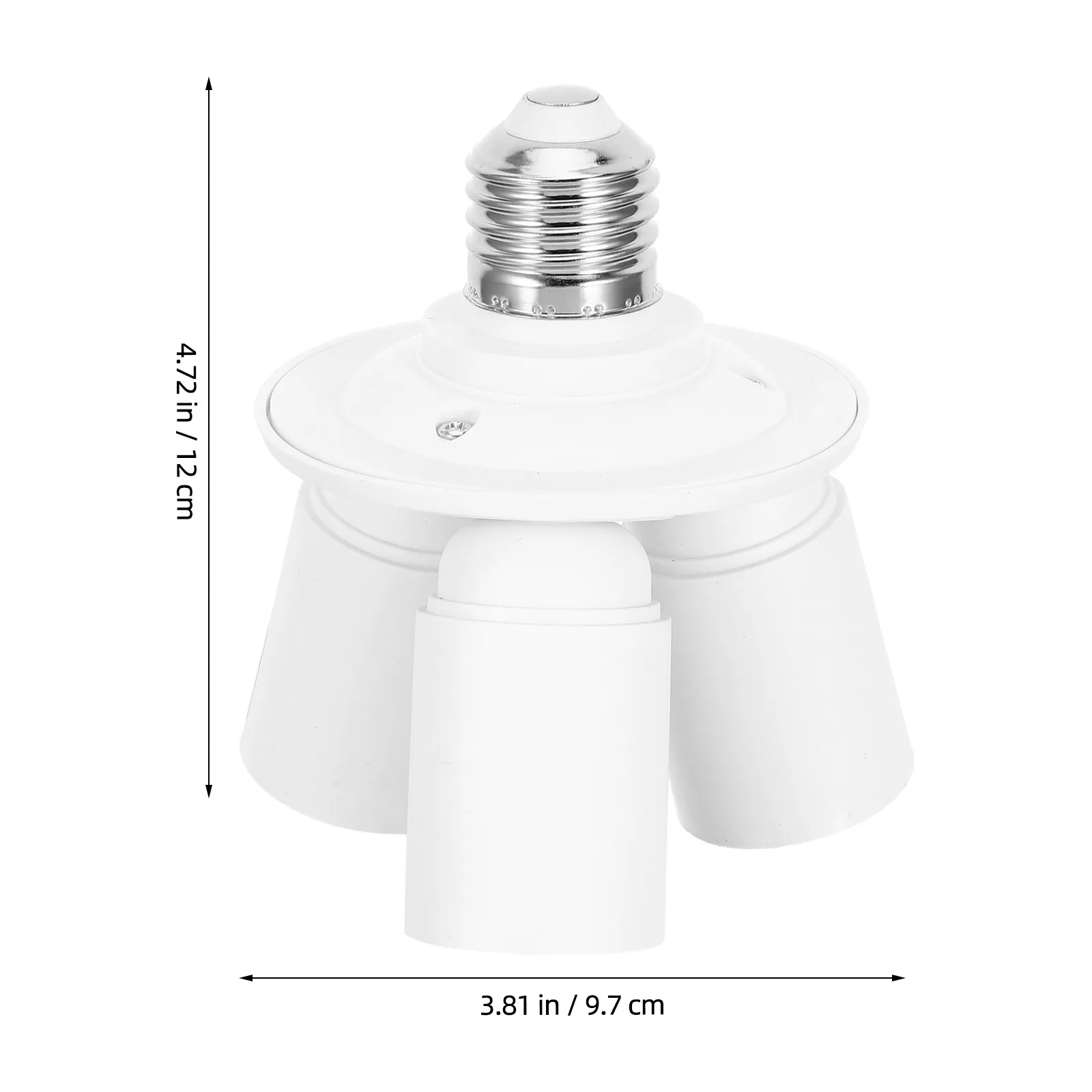 E27 E40 to 3 Way Light Socket Converter Lamp Holder Bulb Adapter Socket Splitter for Residential Commercial Use Easy Screw