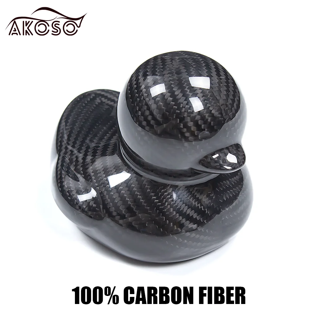 Jewelry Small Ornaments Desktop Duck 100% Pure Dry Carbon Fiber Cute Ducks for Office Home Decoration Unique Modern Duck Statue