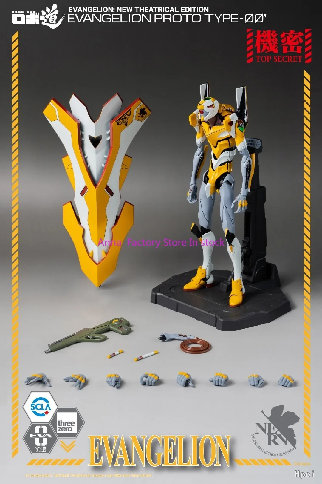 In stock Origina Threezero EVA ROBO Road Neon Genesis Evangelion New Theatrical Edition EVA Unit Zero (modified) Anime Model Toy