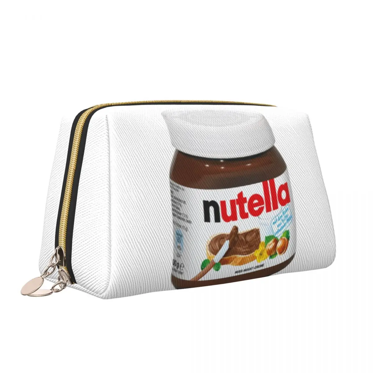 Italy Nutellas Jar Makeup Bag for Women Travel Cosmetic Organizer Cute Storage Toiletry Bags