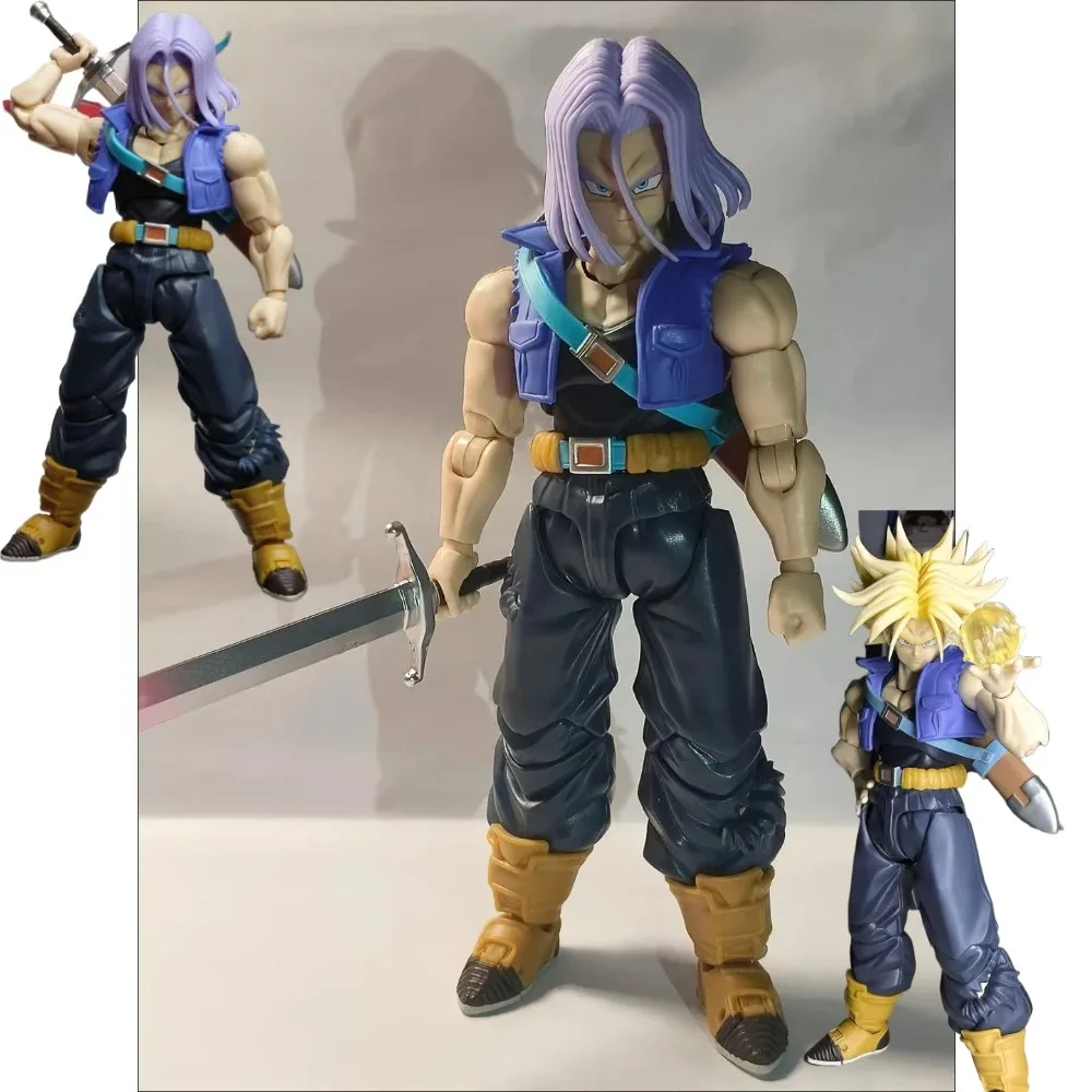 

In stock Demoniacal Fit Dragon Ball Z SHF Super Saiyan Trunks The Boy From The Future Son of Tomorrow Action Figure Models Toys