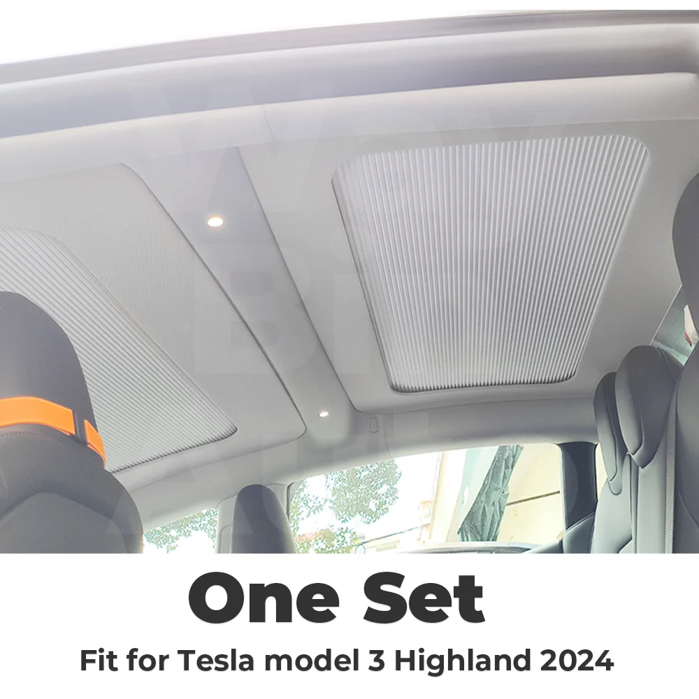 Tesla 2024 modello 3 Highland parasole tetto lucernario ombra Scroll originale auto parasole protezione solare isolamento per modello 3 + 2023