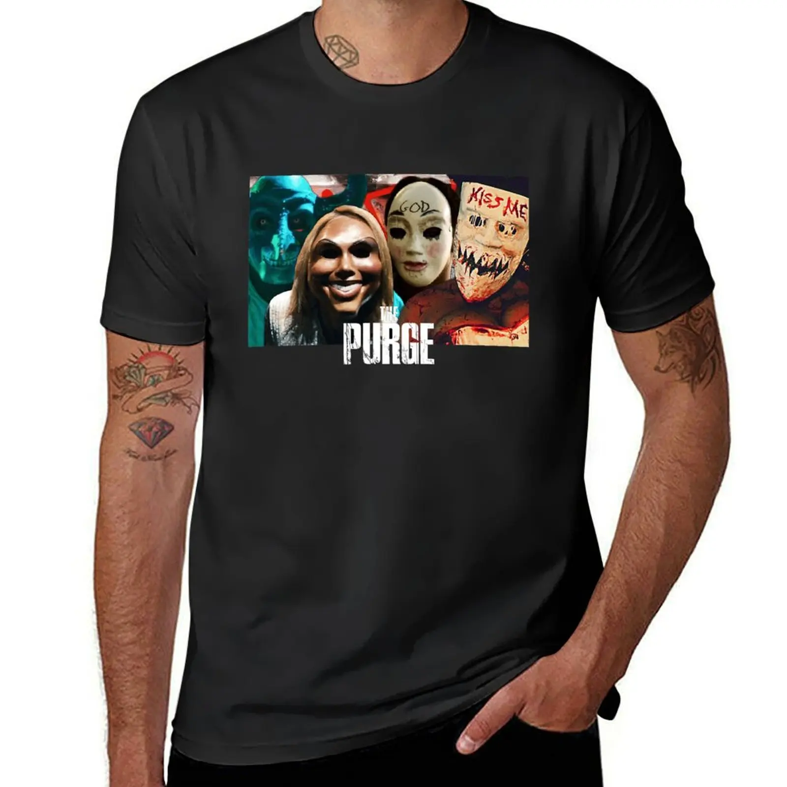 The Purge fan art merch T-Shirt anime customs T-shirt men