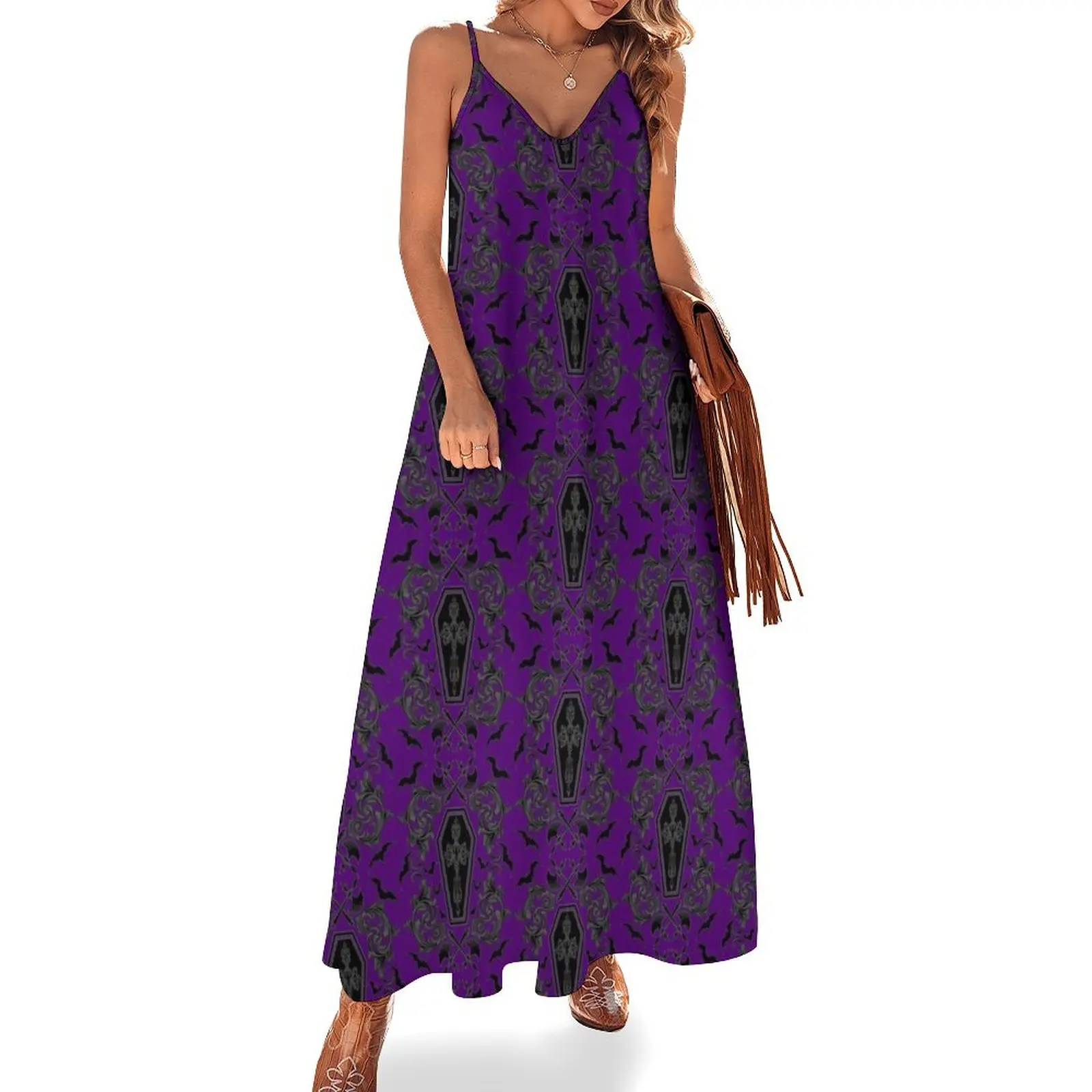 

Vampire Damask Sleeveless Dress dress for women 2024 sexy dress