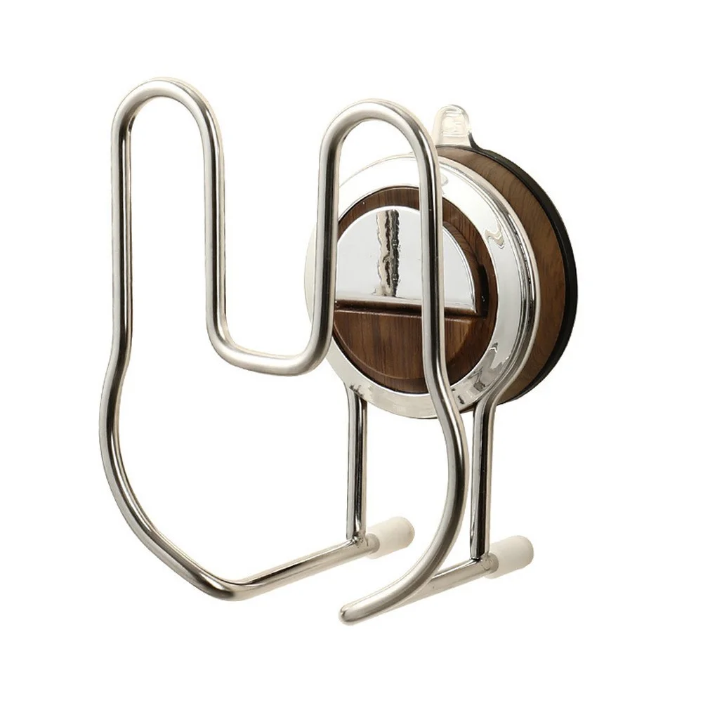 Wall Mounted Suction Cup Slipper Rack for Home Space Saving Shoe Storage with Stainless Steel and ABS Materials