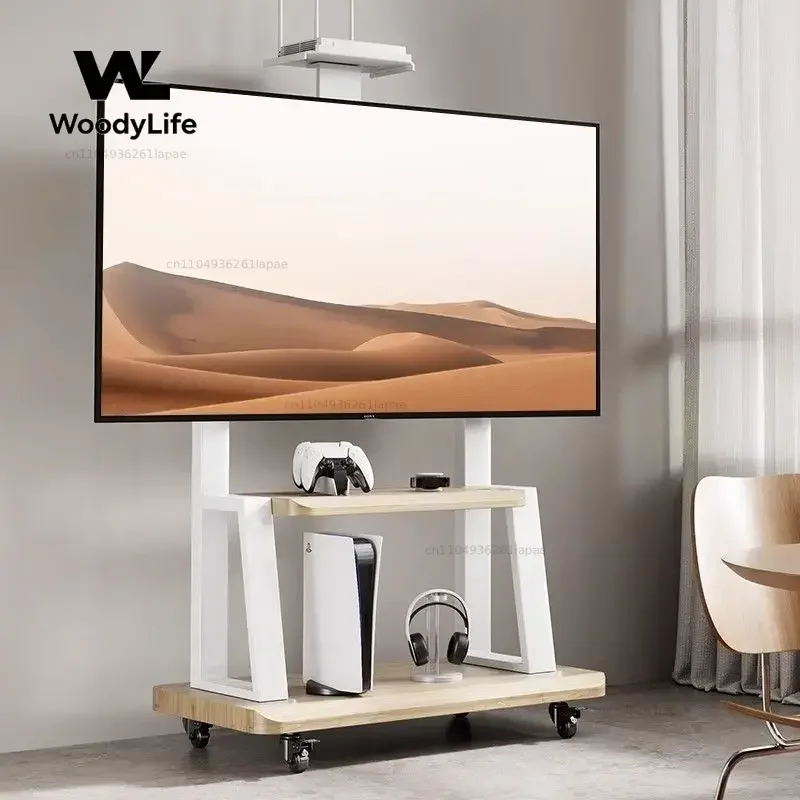 TV Movable Stand Floor Type Pulley Thickened New 55 65 75 85 100120 Inch Universal