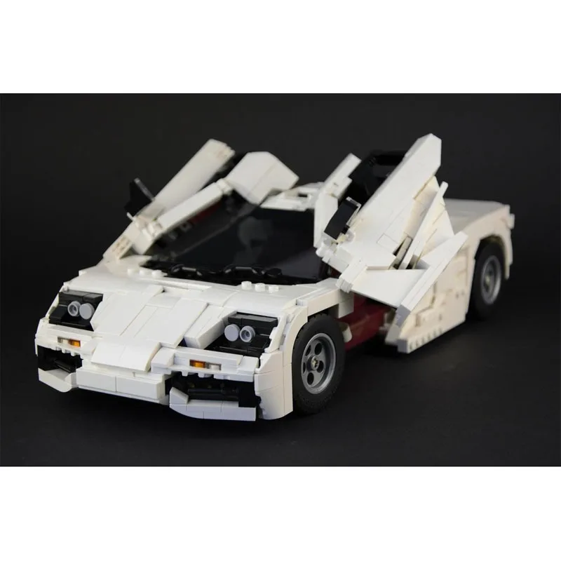 

MOC-230867 Белый Новый культовый спортивный автомобиль, гоночные блоки, модель 1365 деталейMOC, креативные строительные блоки для мальчиков и детей на день рождения, игрушки, подарки