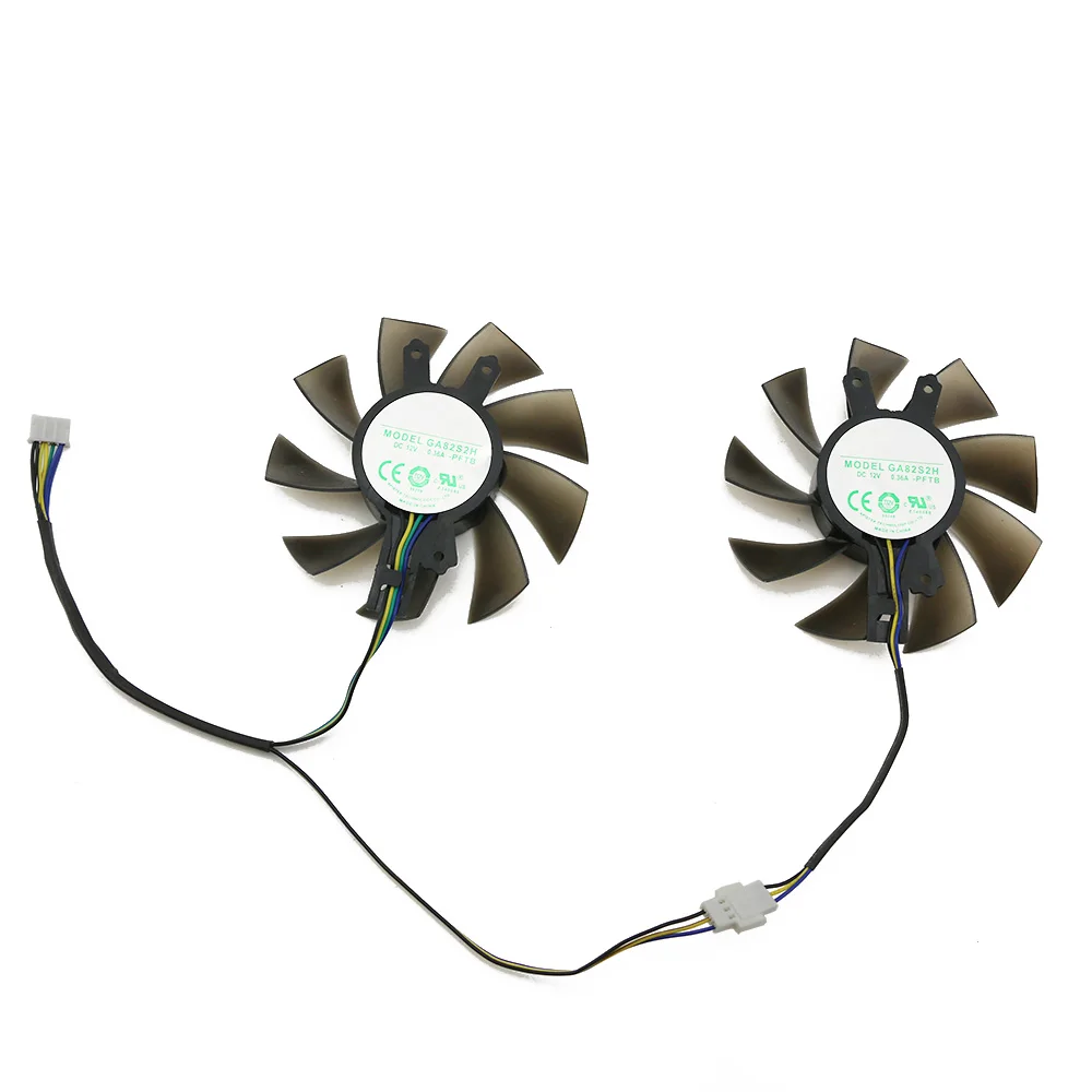 2PCS/lot P106 GA82S2H For GALAX GTX1060 Cooler Fan For KFA2 GeForce GTX 1060 OC Graphics Cards as replacement Fan