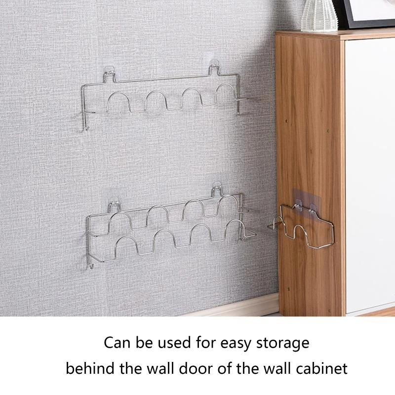 

R1WA Shoes Holder Wall Mount Slipper Hanging Shelf Living Room Storage Rack