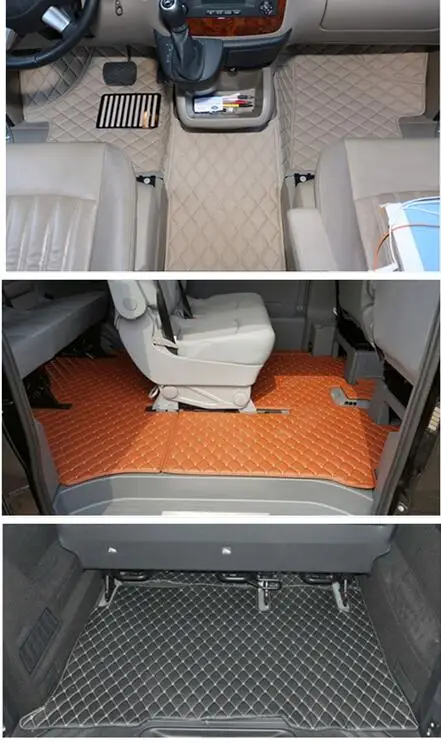 

Custom special car floor mats + trunk mat for Mercedes Benz Vito W639 2015-2003 9 seats Good quality rugs waterproof carpets