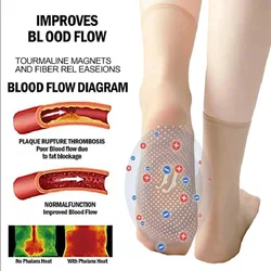Skarpety wyszczuplające do masażu 10 par turmalin akupresura samoczynnie nagrzewające się skarpetki uzdrawiają hipertermię zdrowe skarpety wolne od skarpet