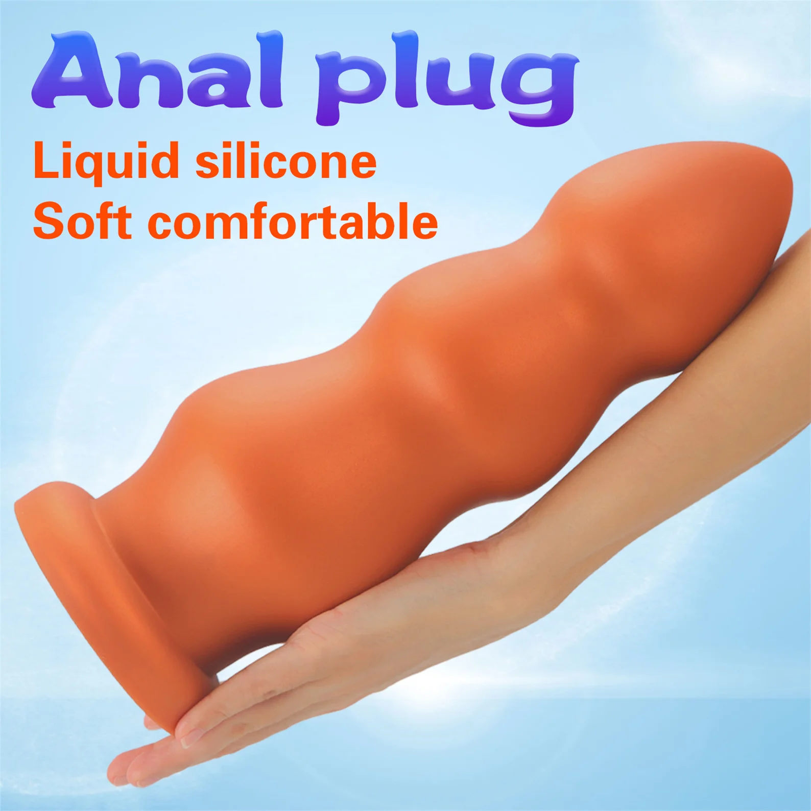 4 Size Big huge anal beads butt plug smooth soft silicone dilatador anal dildo penetration anal toys buttplug