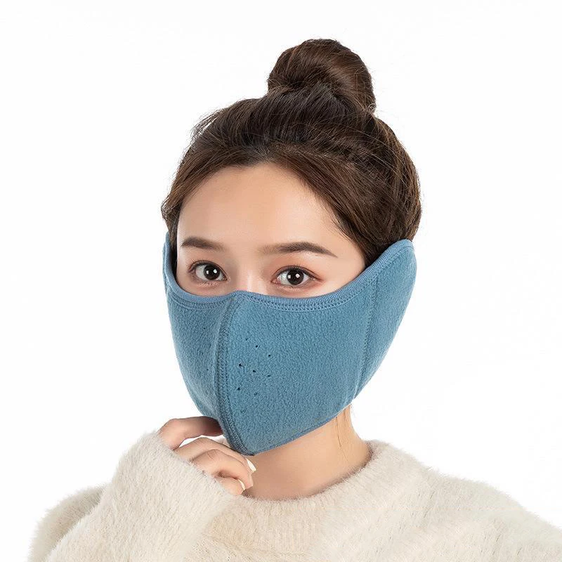 2023 Winter Thickened Thermal Mask Women\'s Outdoor Cold and Wind proof Mask Riding Ear Protector Two in One Mask Washing 1PCS