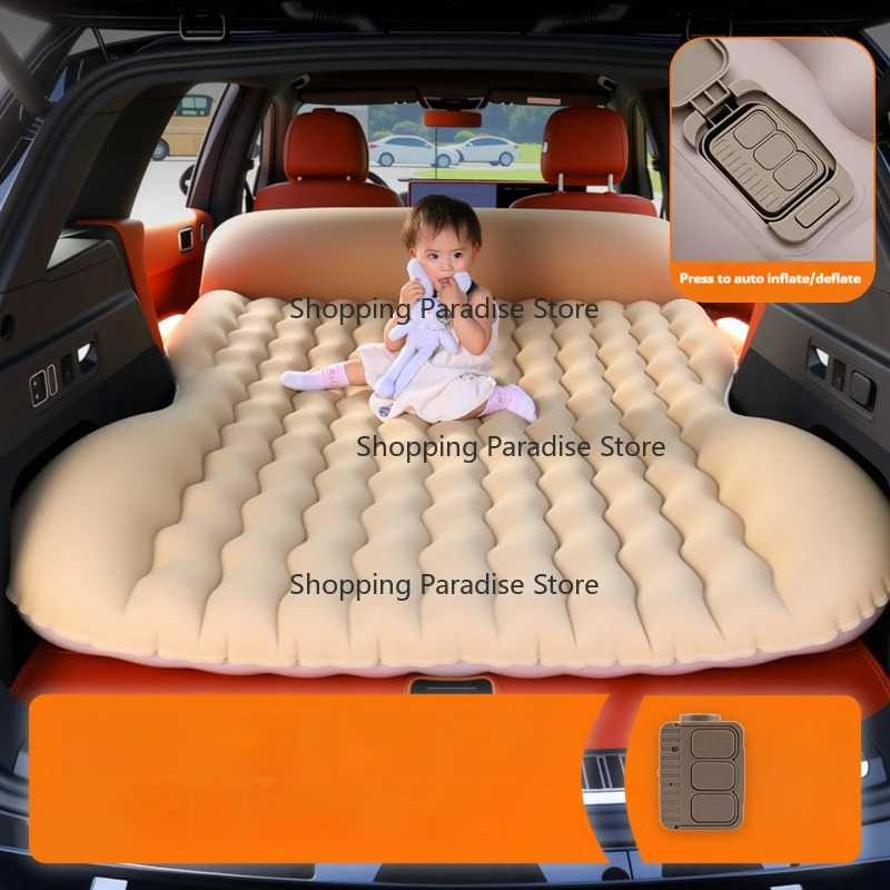 Car air Bed Travel  Car Air Inflation Travel Bed Mattress Universal Back Seat Support Outdoor Camping Mat Cushion