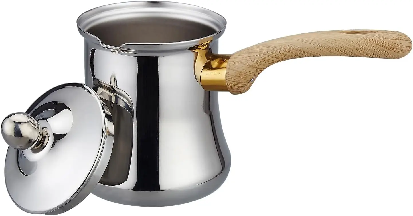 

SANQIAHOME качественный набор турецких кофейников, 720 мл (24 унций), кофеварка, греческий кофейник Briki, подогреватель кофе и кофейник для плавления масла