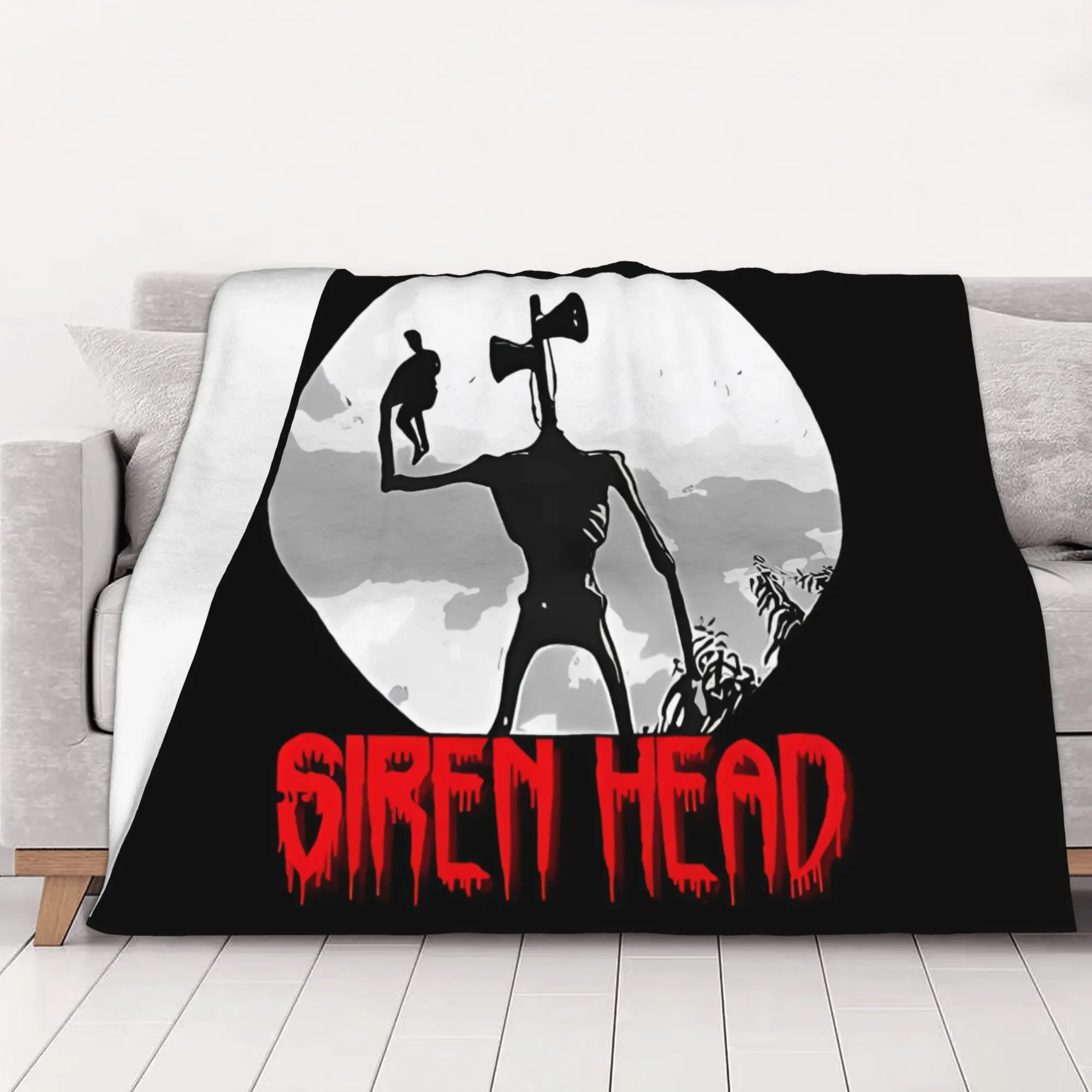 1PC Classic  Siren Head home room decorations Winter Blankets for Adults Bedding Home Interior Sofa Knee