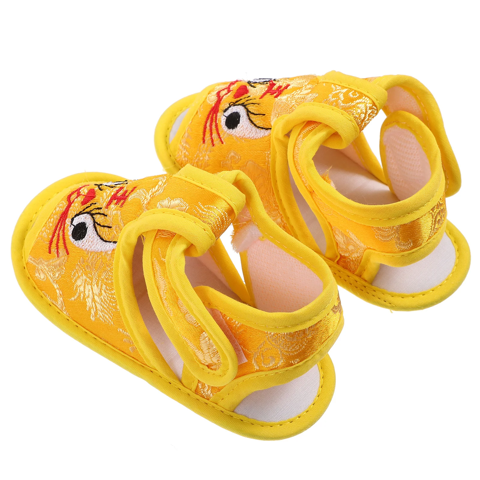 1 paio di scarpe da passeggio per bambini, traspiranti, testa di tigre, seta, taglia 13, calzature calde per bambini, scarpe da tigre per neonati,