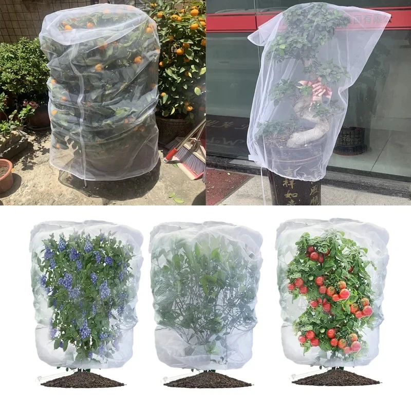 Garden Plant Pest Control Net Bag Anti-Bird Protection Cover Mesh for Strawberry Grape Fruit Tree Vegetable
