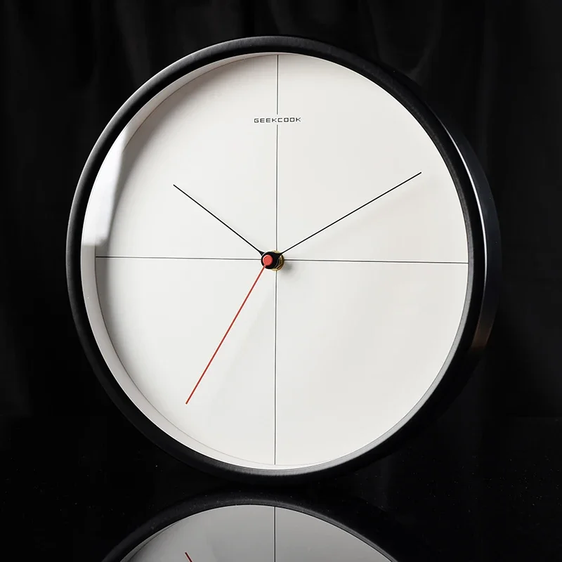 

Minimalist Metal Wall Clock Modern Simple Living Room Creative Silent Wall Watch Round Art Nordic Horloge Murale Home Furniture