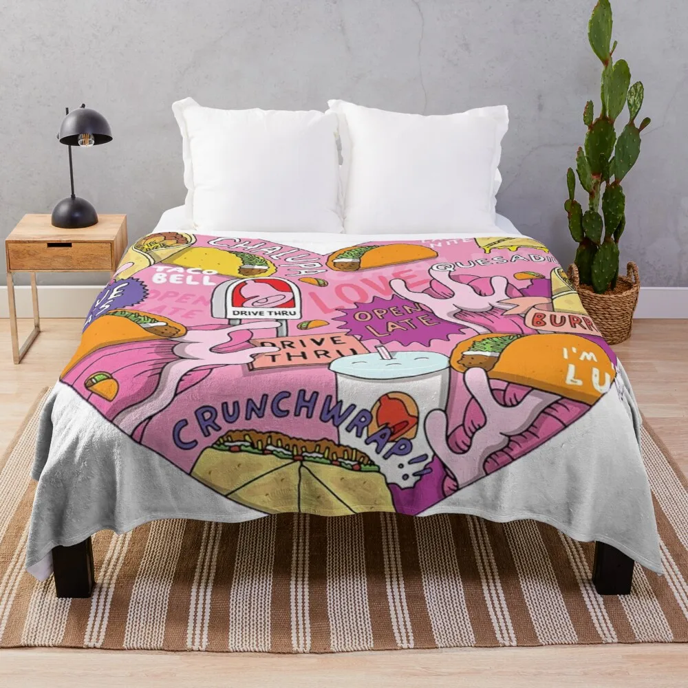 

taco bell 1 Throw Blanket WarmBlanket Bed Fashionable Blanket