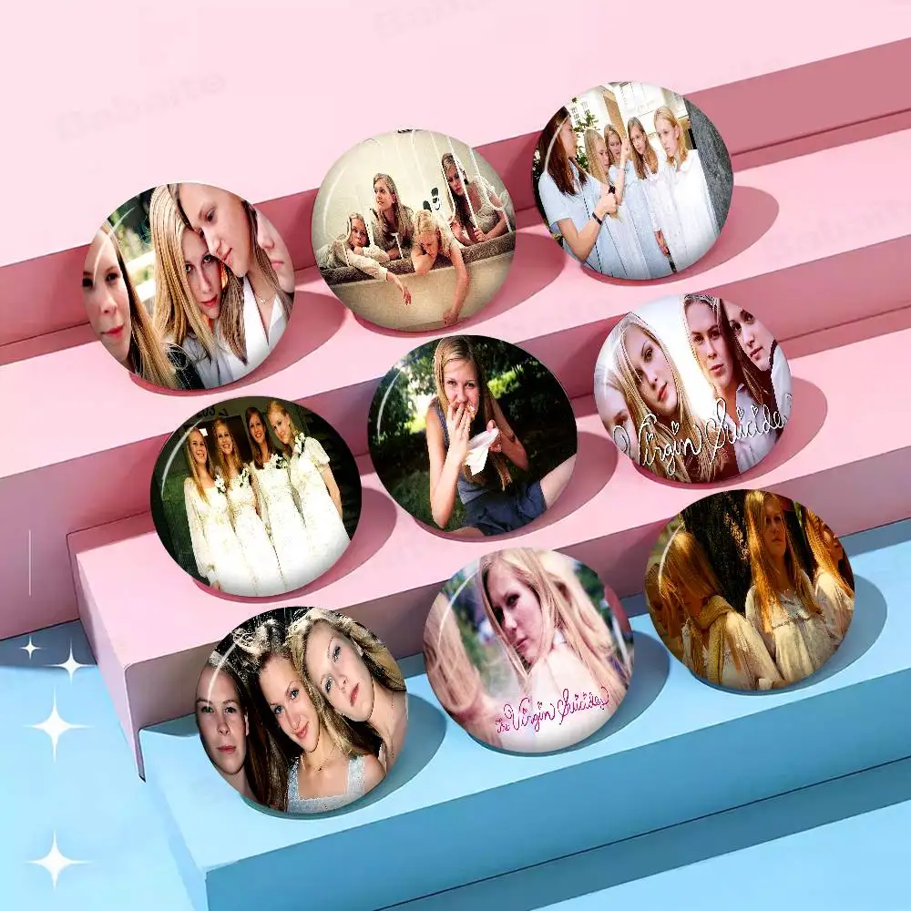 The Virgin Suicides Film 32/44/58mm Round Cartoon Brooches Handmade Pins for Backpack Jewelry Accessories Gifts Creative Badge