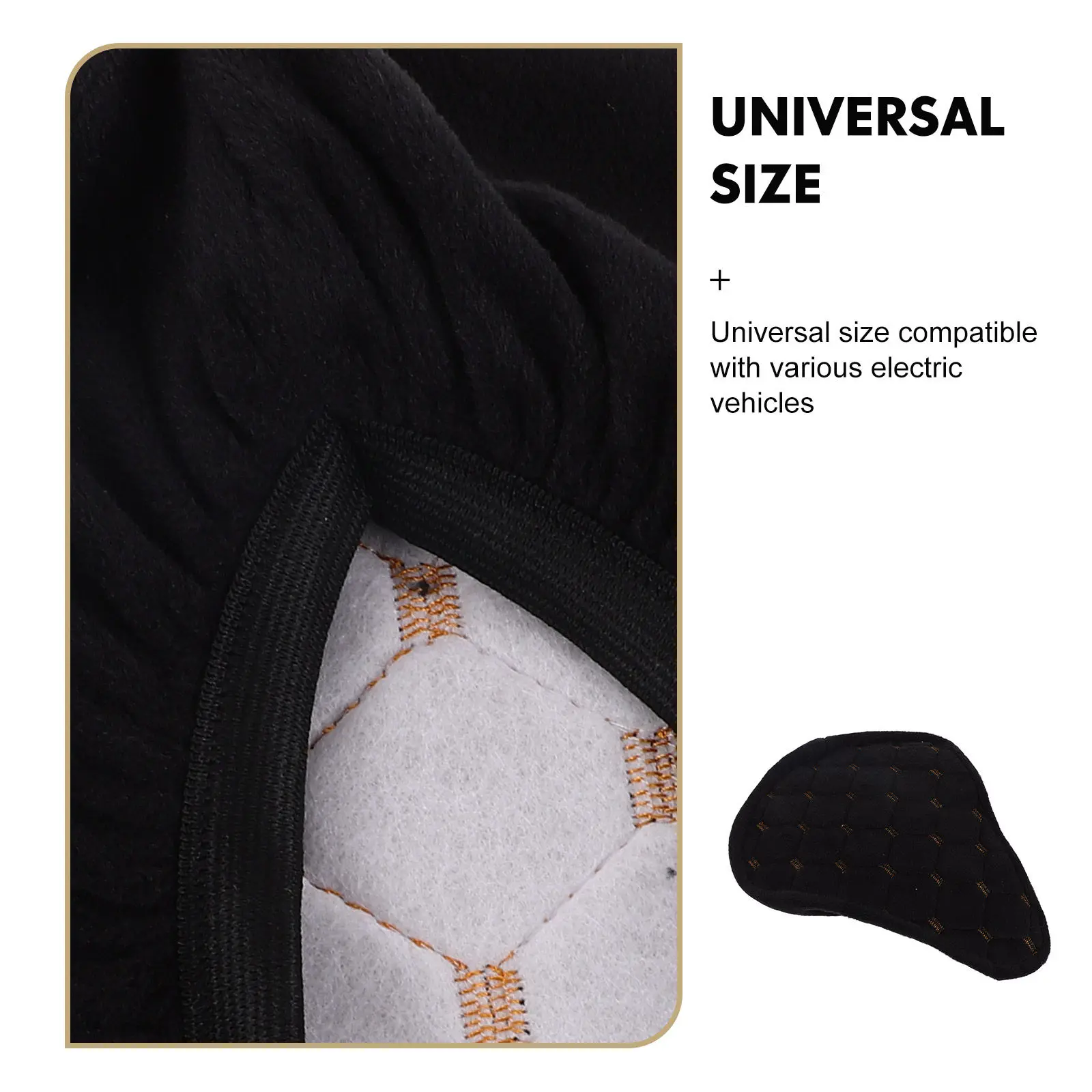 Warm Seat Cover in Winter Bicycle Protector Bike Black Saddle All Season Cushion view 2