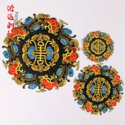 Han Traditional Chinese Embroidered Fabric Stickers Adhesive Iron-on Cloth Patches Fashion Decoration Knitting Ironing DIY