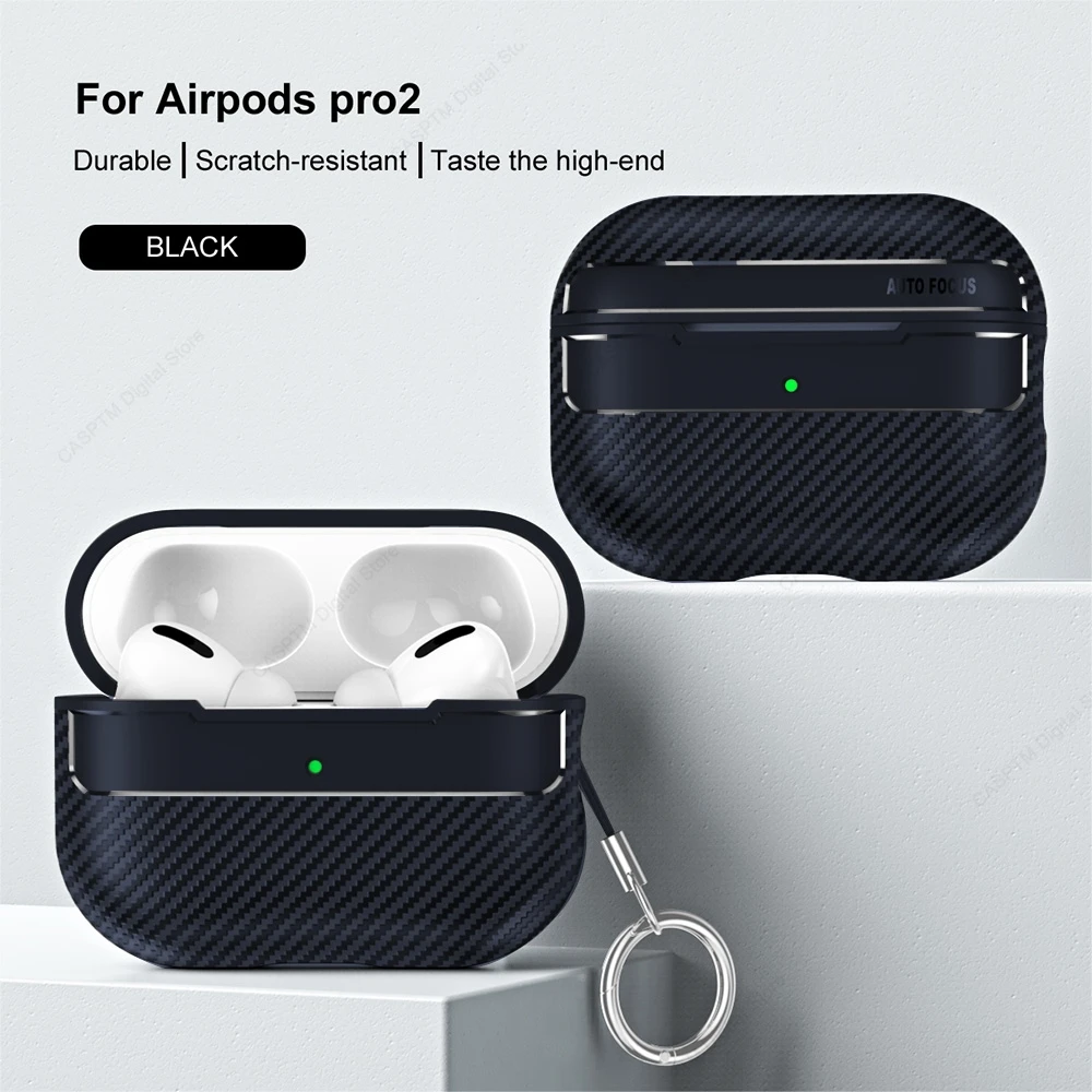 

Carbon Fiber Texture Cover For AirPods Pro 2 Case Soft Silicone Earphone Coque For AirPods 3 2 1 Pro 2 2nd Pro2 Generation Cases