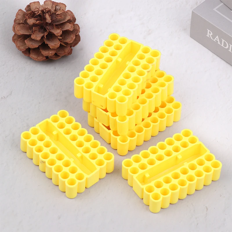 1/2/5 قطعة حامل بت 32 ثقوب بت عرافة عرقوب المنظم مفك بت حامل الحفر للتخزين ل 6.35 مللي متر عرقوب صندوق تخزين #5