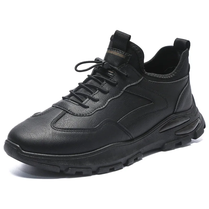 Chaussures de sport en cuir pour hommes, respirantes, imperméables, toutes assorties, baskets de loisirs, tendance, été, nouveau, offres spéciales, 2024