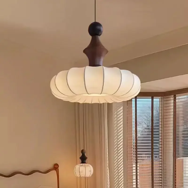 

Vintage Silk LED Ceiling Light Used in Restaurants Study Rooms Bedrooms Ceiling Light Home Decor Lusters Luminaires