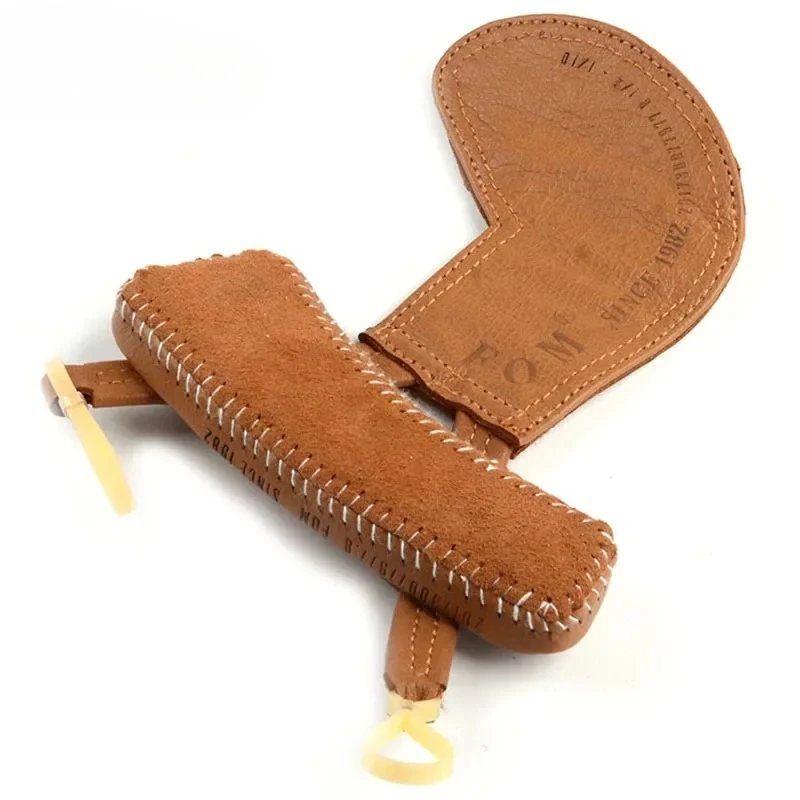 1Pcs Violin Shoulder Rest for 1/4 1/2 3/4 Beautiful Leather Chinrest Padded Chin Shoulder Fiddle Partners