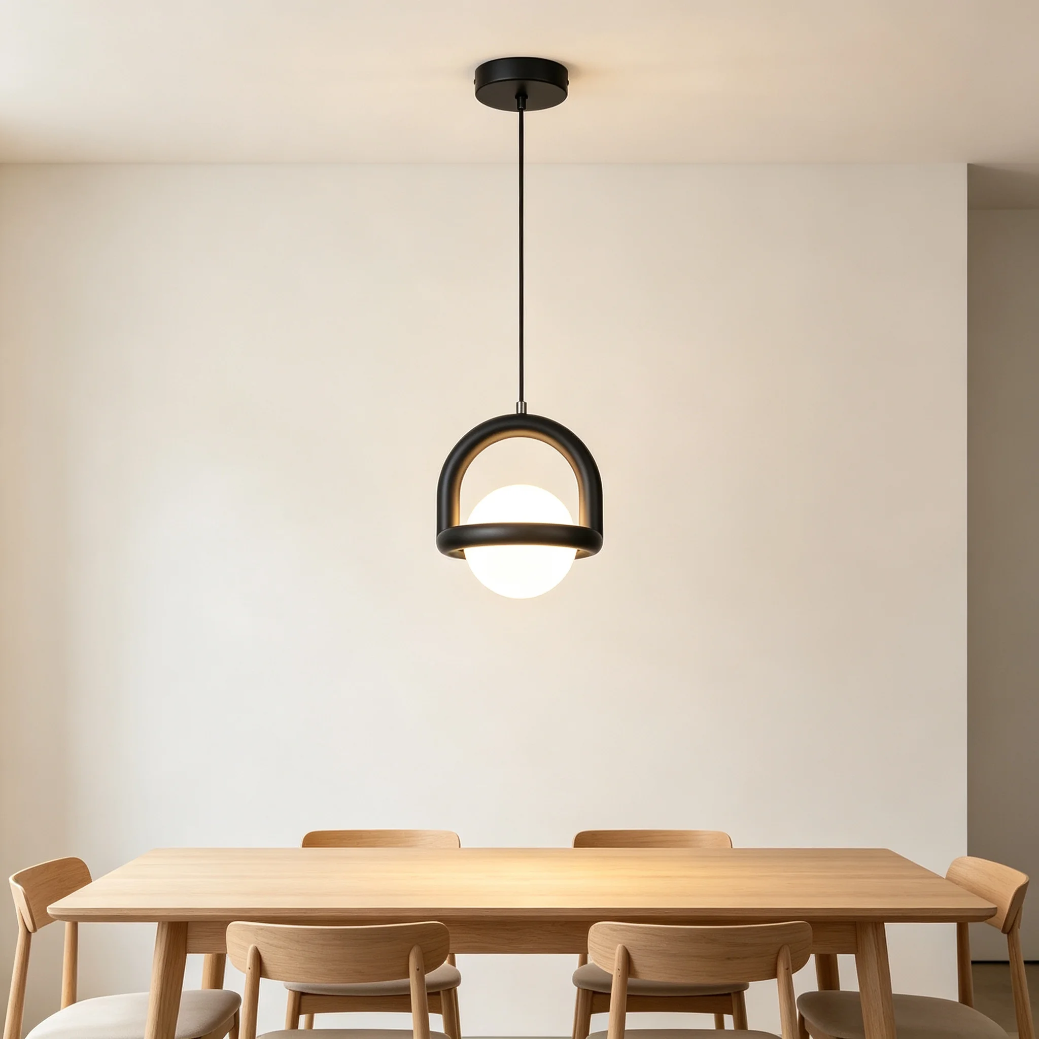 Postmodern Creative Planet Pendant Lights Single Head Bedroom Hanging Lamps Kitchen Island Chandelier Dining Room Decor Lighting