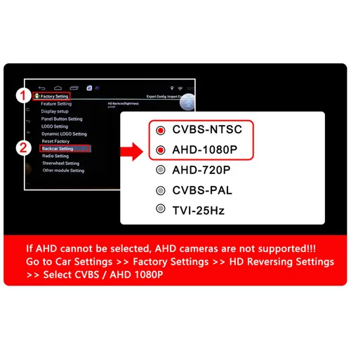 Imagen 2 del producto Smartour-cámara de visión trasera para aparcamiento de vehículos, lente ojo de pez AHD 1080P CCD, visión nocturna al revés, instalar marcha atrás