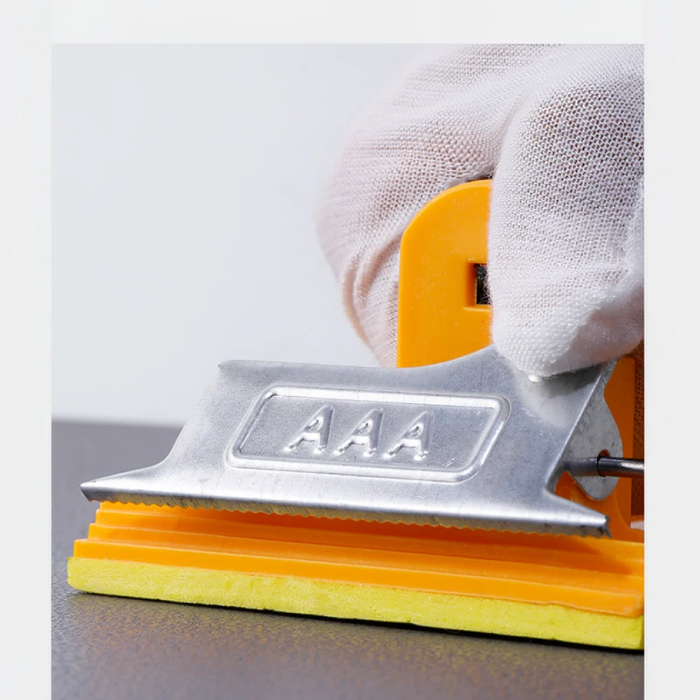 Hand Held Sandpaper Holder Wall Polisher Tool For Surface Smoothing Woodworking Refinishing Ergonomic Abrasive Clamp Pad