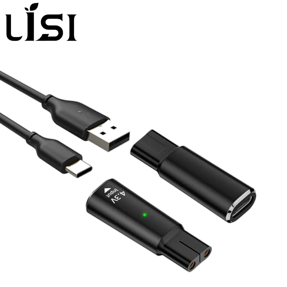 LISI 4.3V Type-C Shaver Adapter Charging Converter for Philips One Blade QP2520 QP2620 QP2515 QP2510 Hybrid Electric Shaver
