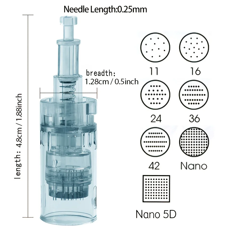 50/100 Stück M8 Bajonett-Nadelmodule für M8 Dr. Pen Microneedling – 11pin, 16pin, 36pin, 42pin, 3D, 5D Ersatzspitzen – Detail 4