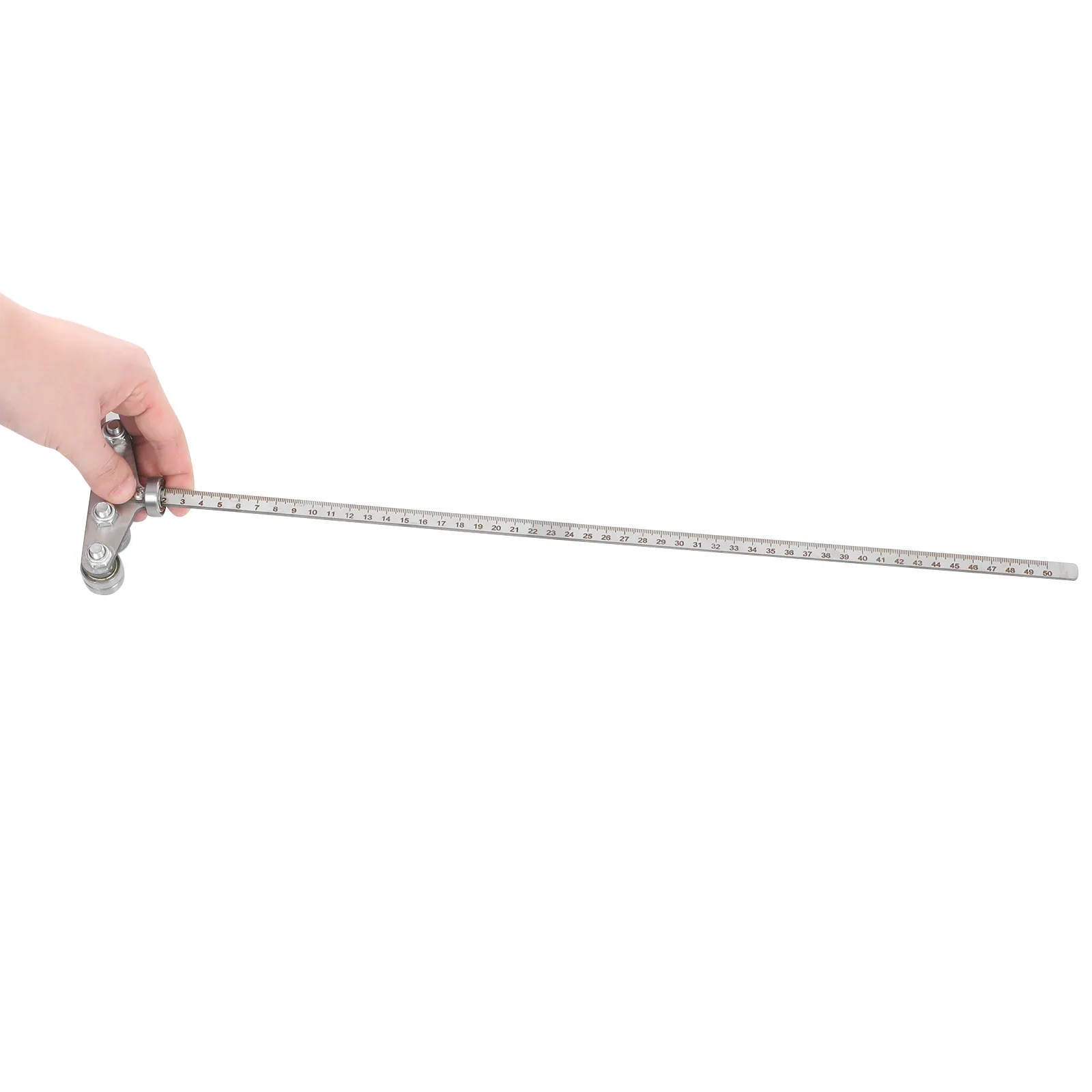 Guide de coupe droite de précision pour scie circulaire en acier inoxydable, règle de mesure intégrée, guide de refendage pour le travail du bois, portable
