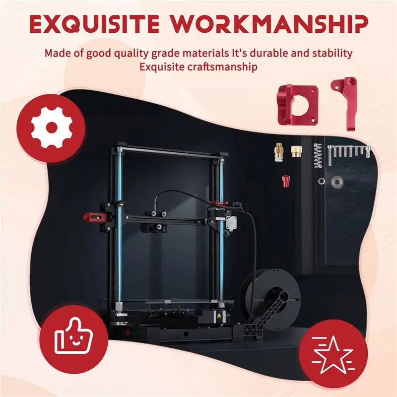 A20F-Dual Gear Extruder For Ender 3 V2 Upgrade Motor Shaft 20Mm, Compatible With Ender 3 Pro CR10 Series 3D Printer